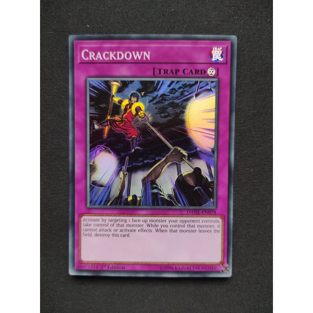 (YGO-TCG)1 lá thẻ bài Crackdown - DANE-EN078 - Super Rare