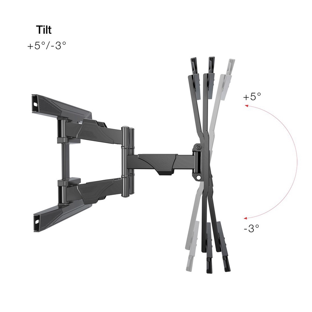 Giá Treo Tivi  NB - P6 - Xoay Đa Năng 45  60 65 75 inch - Khung Treo Tivi Xoay Góc - Kéo Đẩy Dễ Dàng