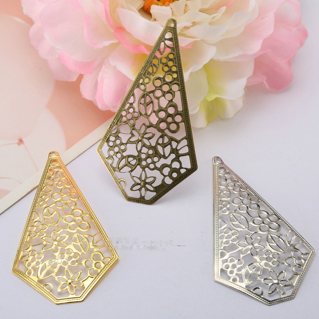 [Nguyên liệu làm trâm] 1 phiến họa tiết 39*70mm làm vương miện Lolita