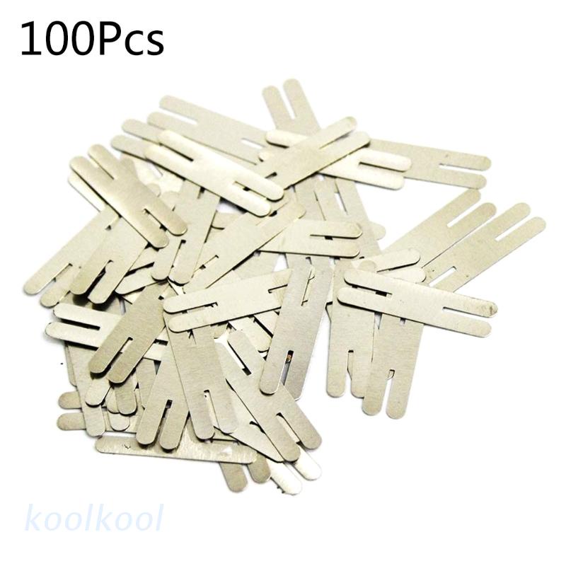 Set 100 Dây Thép Mạ Niken 0.2x30x8mm Cho Pin Hàn Tiện Dụng