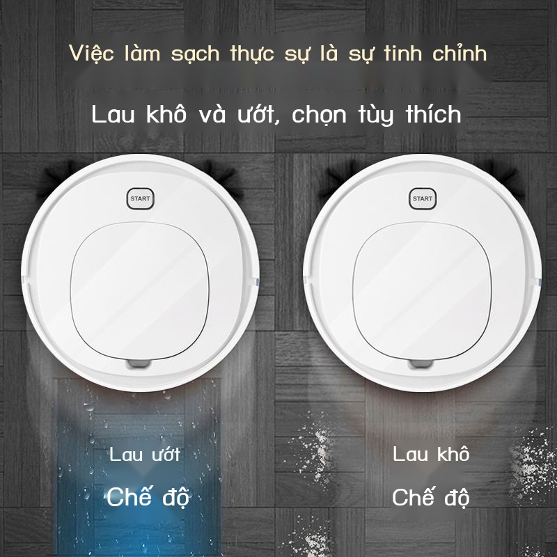 ☊☑Robot quét nhà thông minh tự động tắt tiếng Máy lau nhà lười tự động ba trong một máy hút bụi siêu mỏng