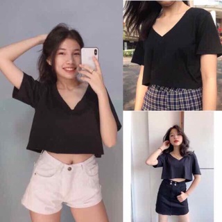 ÁO THUN TRƠN CROPTOP