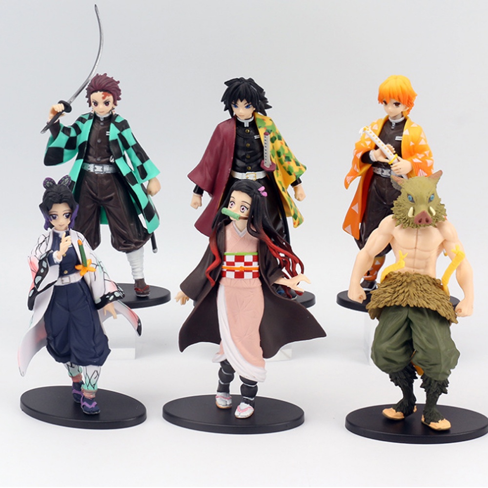 Kimetsu No Yaiba Model Demon Figure Assassin Tanjirou Nezuko Zenitsu Inosuke Giyuu Shinobu ... Demon Slayer Sword figure