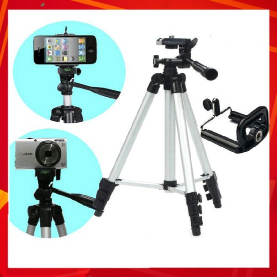 Gậy Chụp ảnh Tripod 3110A - Có Kẹp Điện Thoại