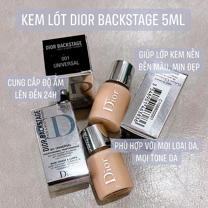 Kem Lót D.ior Backstage Face &amp; Body Primer 5ml