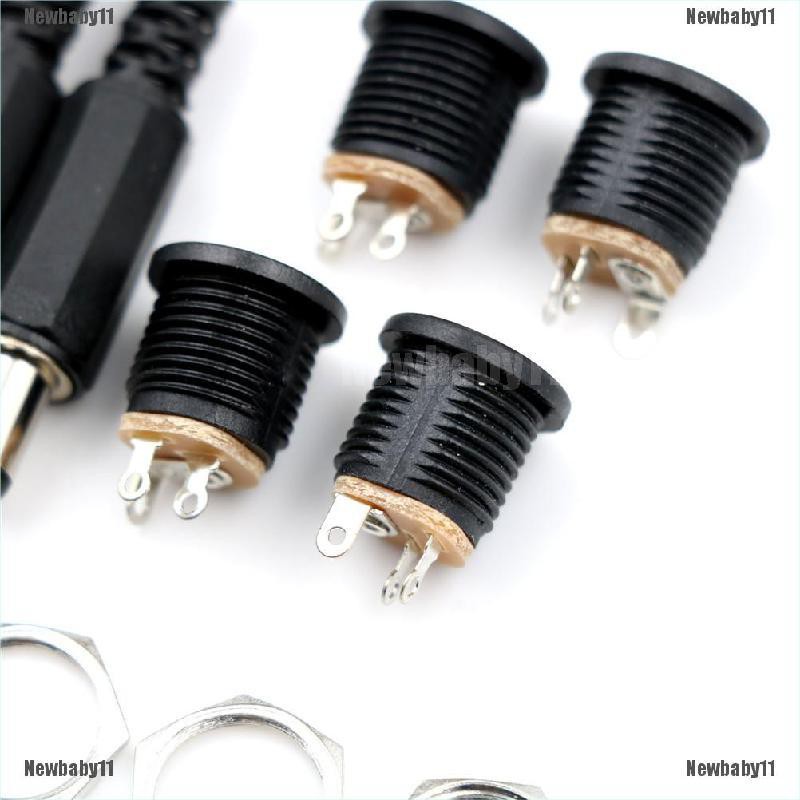 Set 10 đầu nối phích cắm và lỗ cắm chuyển đổi DC 5.5mmx2.1mm chuyên dụng