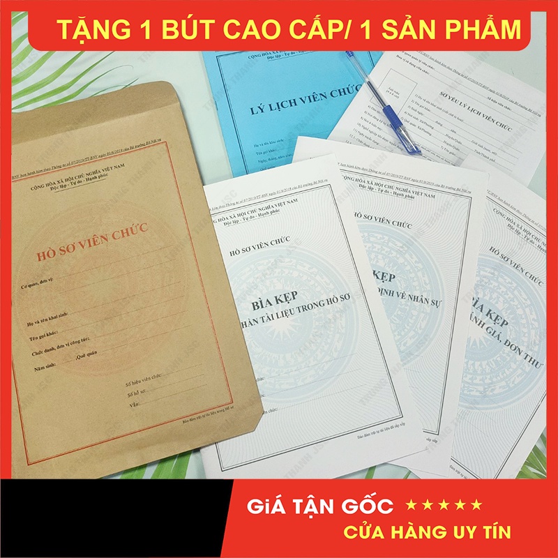 HỒ SƠ VIÊN CHỨC ( Mẫu chuẩn, mới nhất ) Theo Thông tư số 07/2019/TT-BNV ngày 01/6/2019 của Bộ trưởng Bộ Nội vụ