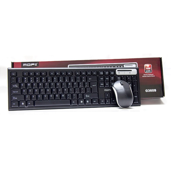 [Mã ELHAMSG giảm 7% đơn 500K] Combo phím chuột không dây Mofii G360S + Tặng pin Alkaline[] | BigBuy360 - bigbuy360.vn
