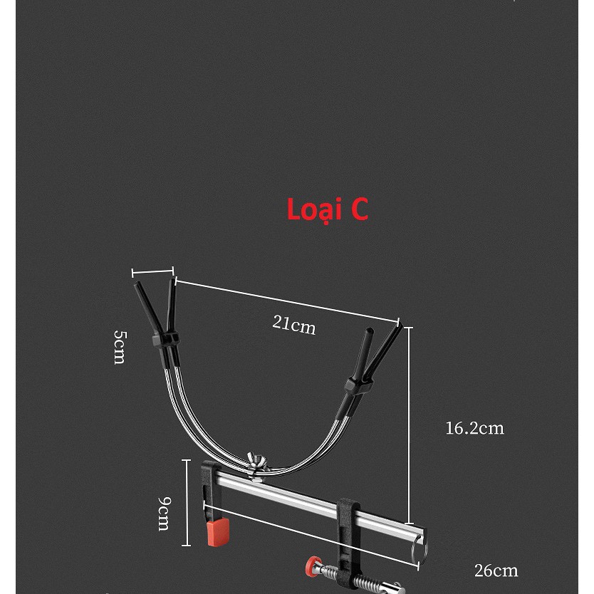 Gác Cần Câu Cá Trên Thuyền, Bè Chất Liệu Kim Loại [GC-7]