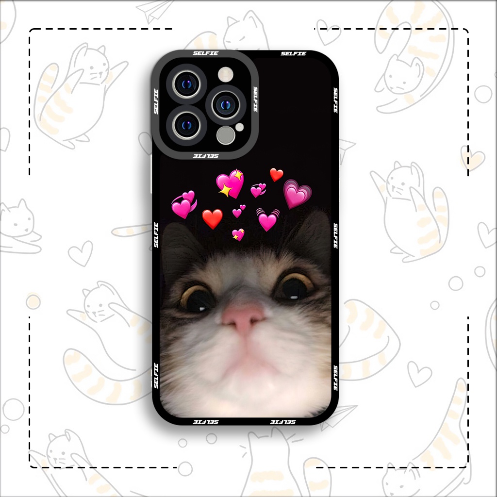 Ốp lưng iphone cạnh vuông JM CASE biểu cảm mèo hài hước 6plus/6s/6splus/7/7plus/8/8plus/x/xs/11/12/pro/max/plus/promax