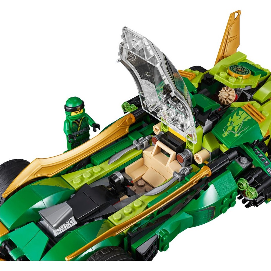 Đồ Chơi Lắp Ráp Kiểu LEGO Ninjago Mô Hình Xe Đua Bóng Đêm Lloyd Night Chariot ZM4013 Với 442 Mảnh Ghép