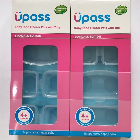 Khay trữ đông thức ăn UPASS cho bé (Bộ 6 hộp) UP0001W