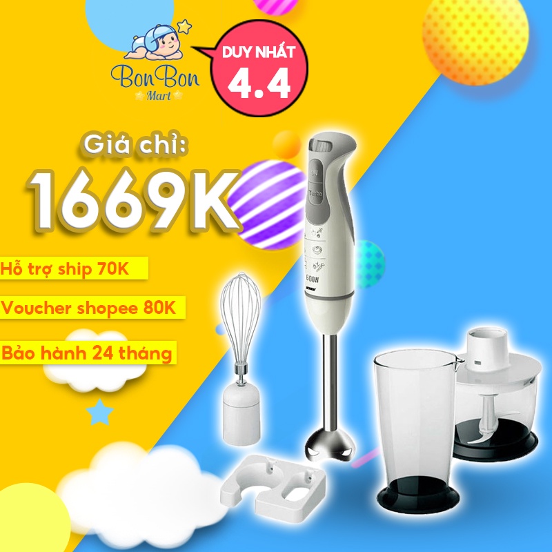 [Mã 154FMCGSALE giảm 8% đơn 500K] Máy xay cầm tay braun mq5235 nhập khẩu chính hãng đức phân phối chính hãng Bonbon Mart