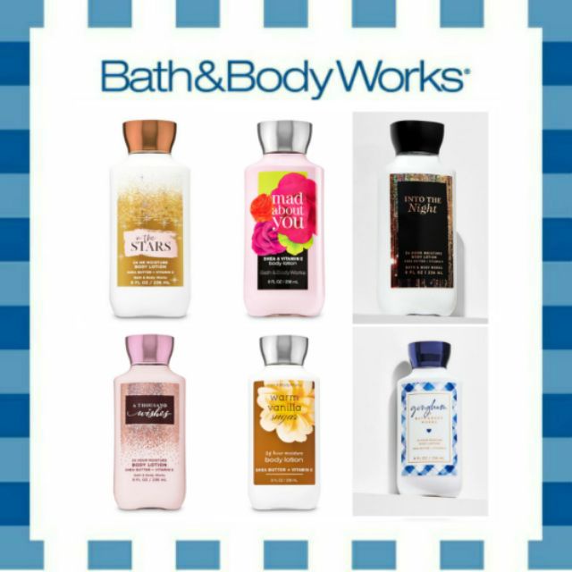 Bộ Sưu Tập Sữa Dưỡng Thể Body Lưu Hương Mịn Da Bath & Body Works 236ml