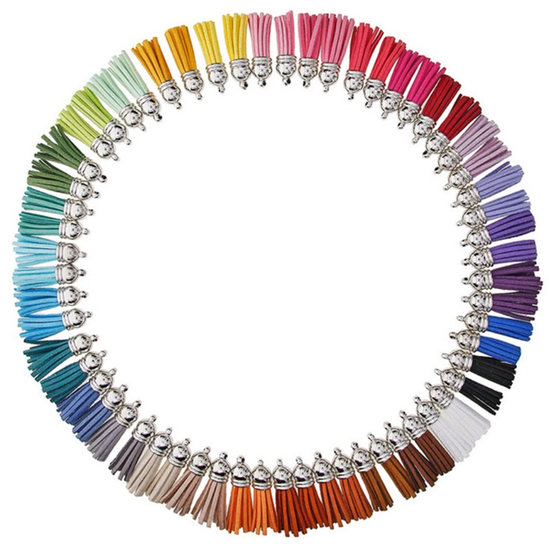 Dây Chuyền Da Lộn 38Mm Tua Rua Thời Trang