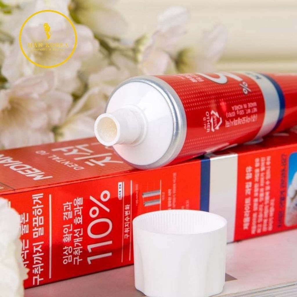 Kem đánh răng Median Dental IQ Red 93%, màu đỏ 120g - Hân Korea