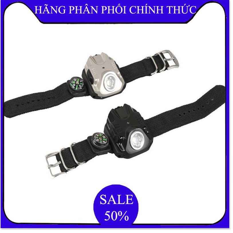 ✔️ Đèn pin đeo tay,Đèn Led Siêu Sáng đeo tay Kiêm La Bàn Phượt - DH2211 ()  - Bảo hành úy tín 1 đổi 1