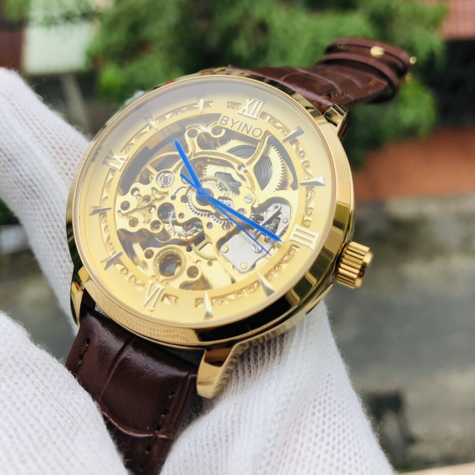 [ Hàng Xịn ] ĐỒNG HỒ BiYINO  CƠ DÂY DA CAO CẤP CHÍNH HÃNG (TẶNG KÈM HỘP) [ Đồng Hồ Nam Cao Cấp] | BigBuy360 - bigbuy360.vn