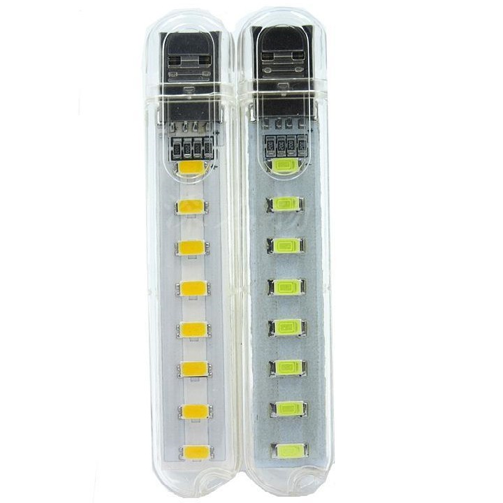 ĐÈN USB 8 LED SIÊU SÁNG ÁNH SÁNG TRẮNG