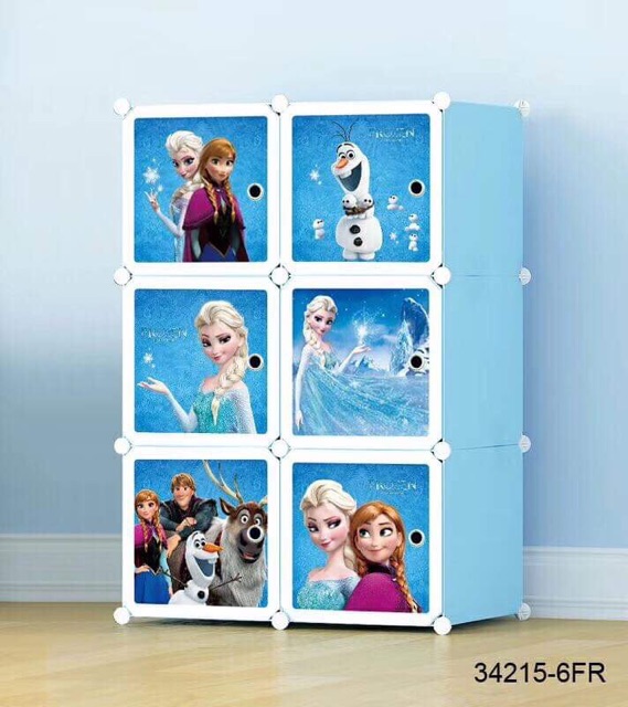 [ẢNH THẬT MẪU HOT] TỦ NHỰA GHÉP- TỦ QUẦN ÁO- TỦ NHỰA CHO BÉ 6 Ô. Tặng kèm 1 treo đồ.