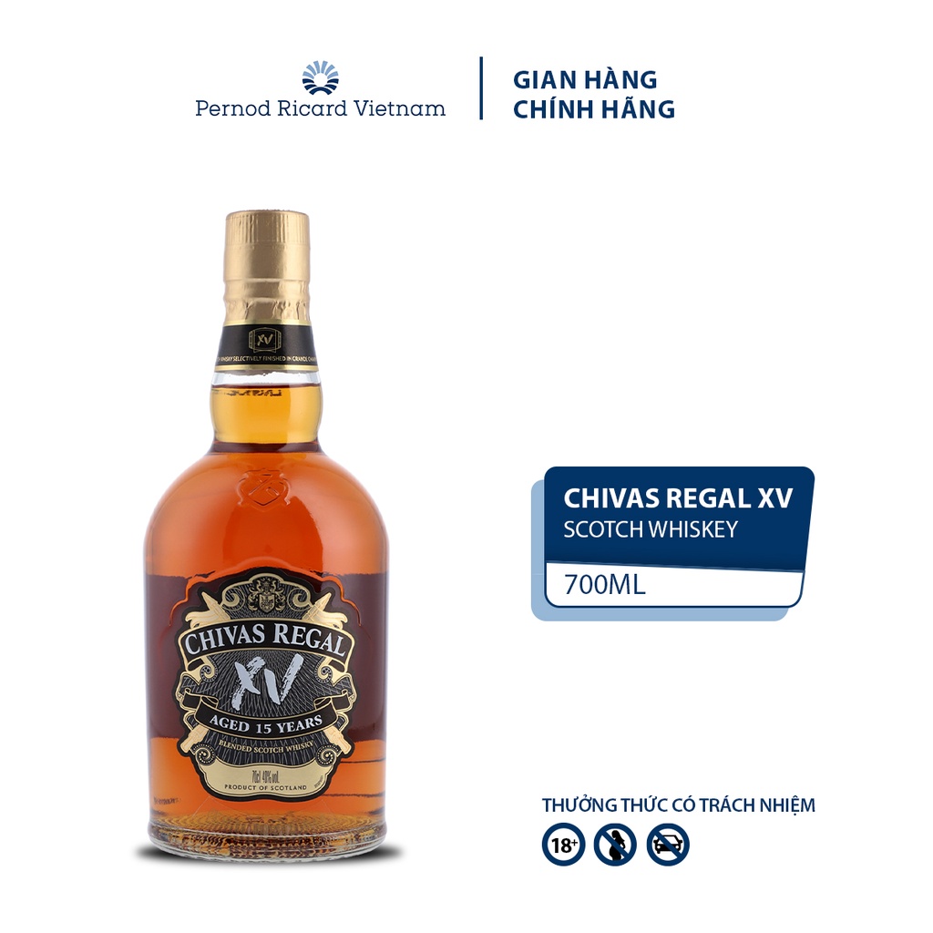 Rượu Chivas Regal 15 YO Nồng Độ Alc 40% 700ml [Whisky] Kèm Hộp