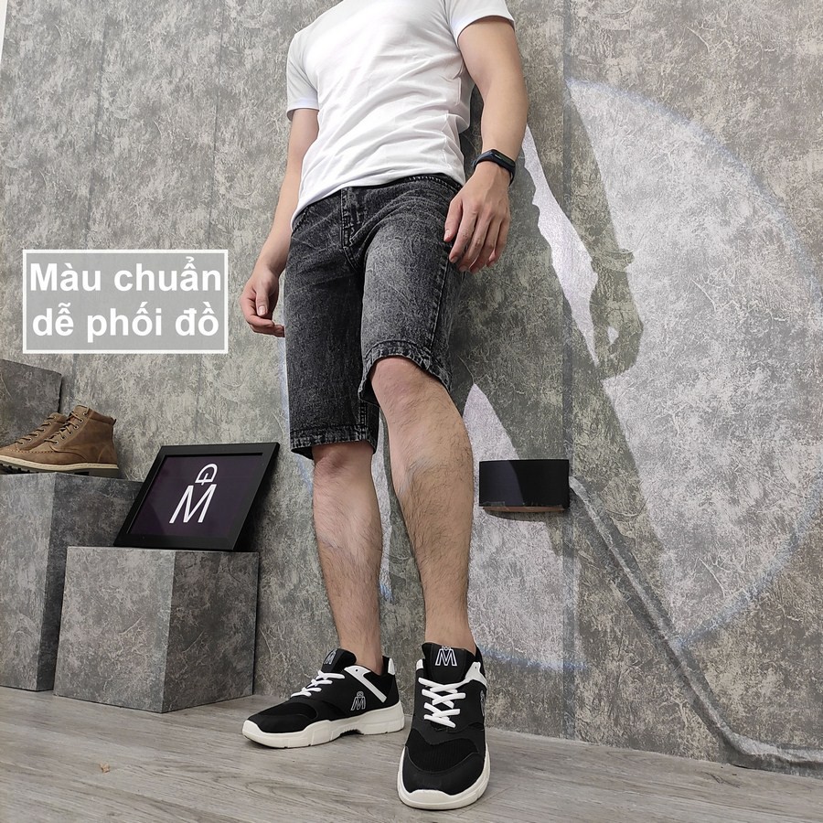 Quần short jean nam TS110 vải chất đẹp không phai màu đẹp Tronshop