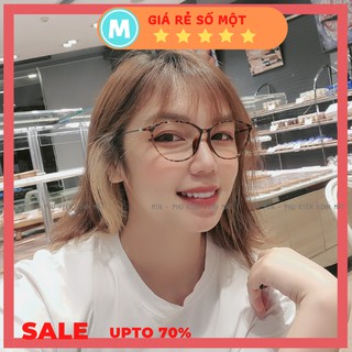 Gọng kính mảnh mắt mèo Mineyewear nhựa dẻo, mắt vuông, nhiều màu,càng tăm - 2213