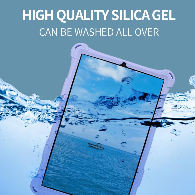 Ốp Máy Tính Bảng Silicon Có Dây Đeo Cho Samsung Galaxy Tab S8 X700 X706 Tab S7 T870 T875 T876B S6 10.5inch S6 Lite P610 P615 +