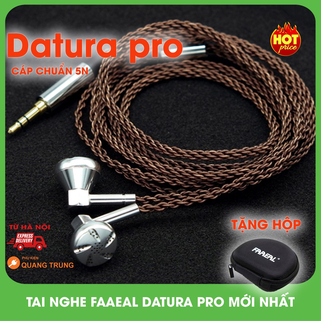 Tai nghe faaeal datura pro,dây đồng chuẩn 5N,bện cực đẹp,nghe hay