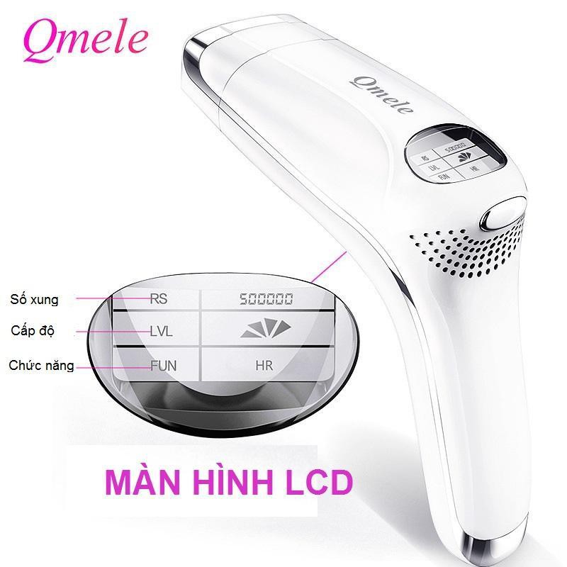 CHÍNH HÃNG- Máy triệt lông cá nhân tại nhà Qmele màn hình LCD cao cấp (khách chọn màu)