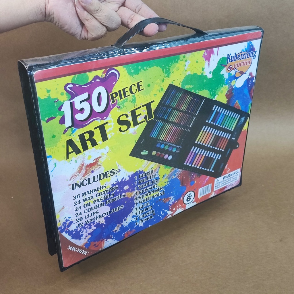 Hộp màu ❤️Chọn loại 150 chi tiết❤️ đủ bút chì sáp màu nước...tập tô màu đồ chơi giáo dục cho trẻ em
