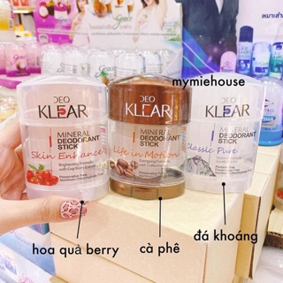 LĂN NÁCH ĐÁ KHOÁNG KLEAR KHỬ MÙI