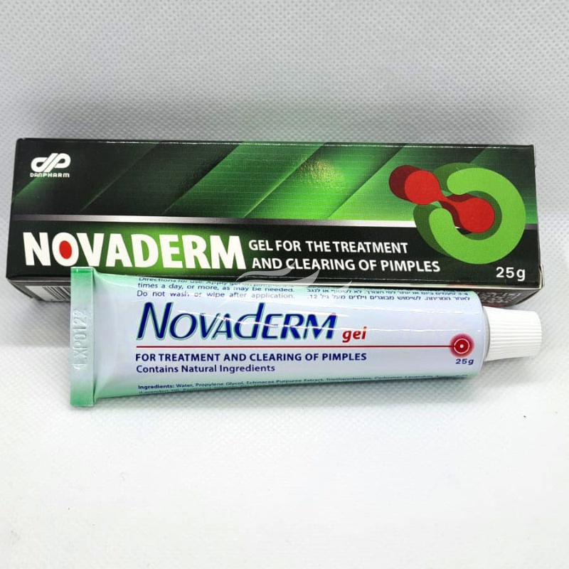 Gel Mụn Trứng Cá Thâm Ẩn Bọc Thịt Đầu Trắng Đen Sau Lưng Novaderm 25g