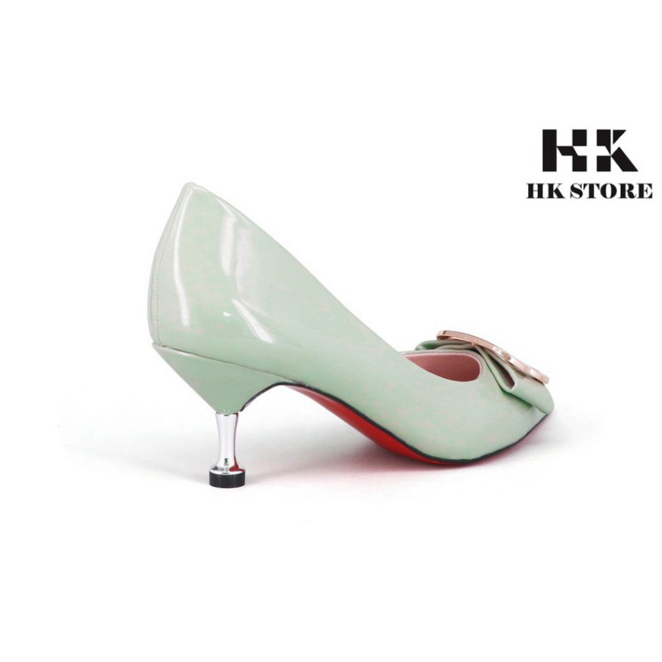 Giày công sở nữ ❤️ HK.STORE ❤️ da bò xịn hàng cao cấp cực đẹp mới nhất 2021 gót nhọn 5cm thiết kế thời trang siêu đẹp.
