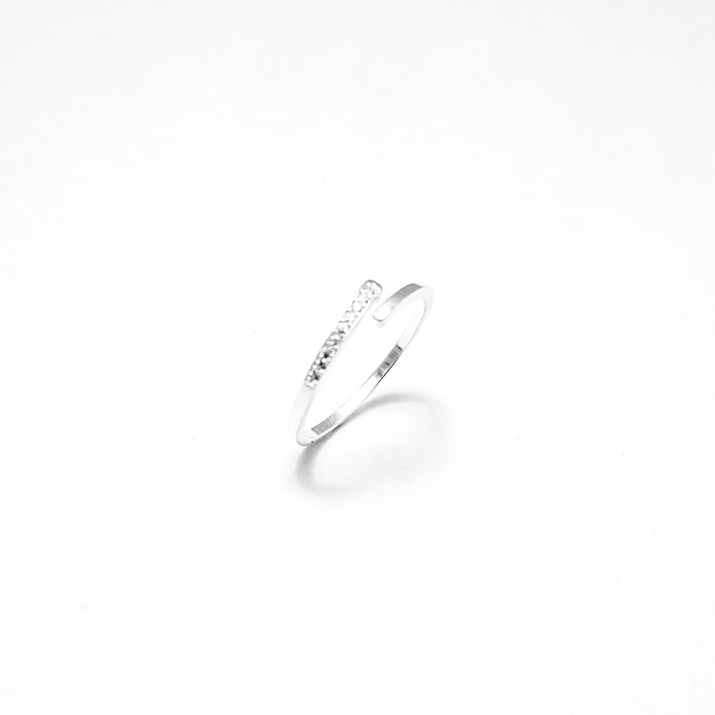 Nhẫn nữ bạc ATJ9035 đính đá có thể điều chỉnh size Freesize Ring ANTA Jewelry