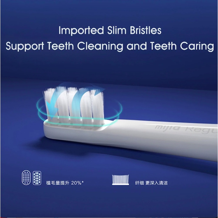 Bàn chải điện Xiaomi Mijia T100 -Màu Xanh Min (nhạt)- Hàng Chính Hãng