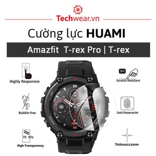 【Mua 2 giảm 30%】Kính cường lực 9H viền 2.5D dán màn hình đồng hồ Huami Amazfit T-rex Pro | Amazfit T-rex | T-REX2