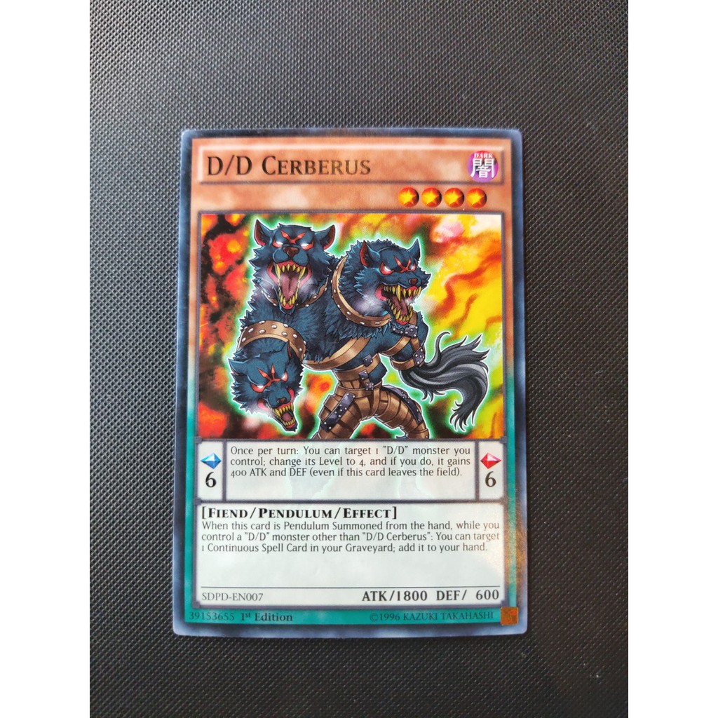 Thẻ Bài Mint90 Yugioh Pen - D/D Cerberus - Common