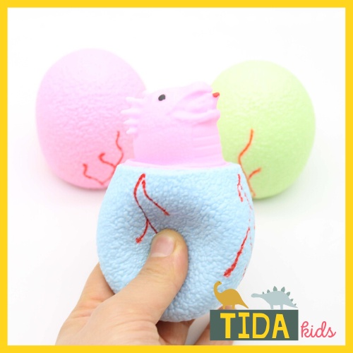 Trứng Bóp Nở Khủng Long ⚡ HOT TREND ⚡ Squishy Mochi Dinosaur Egg Cute, Đồ Chơi Xả Stress Dễ Thương Xua Tan Căng Thẳng