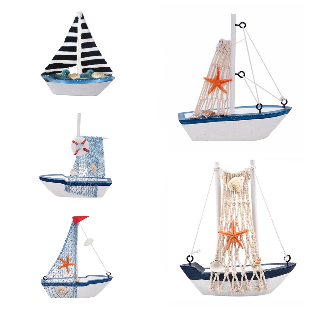 Mô hình thuyền buồm theo phong cách Địa Trung Hải dùng làm quà sinh nhật