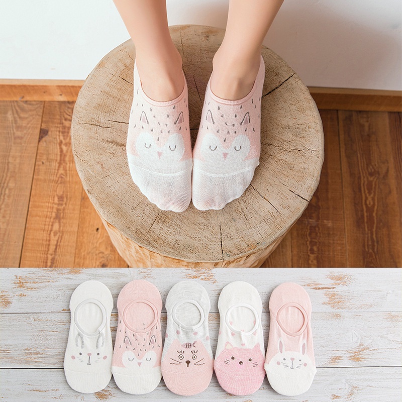 Vớ cotton Tất tất vớ nữ cổ ngắn tất nữ tất vớ nữ tất vớ nữ cổ ngắn