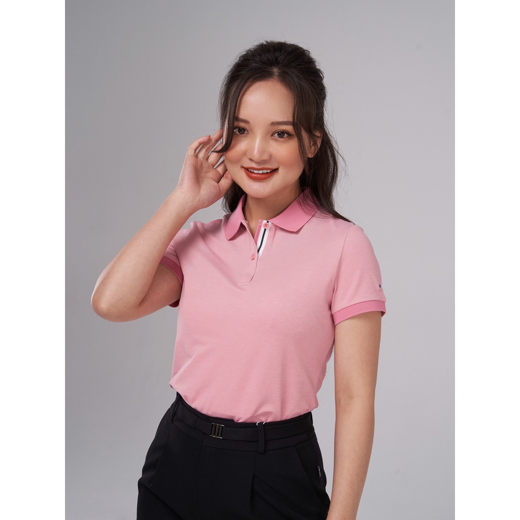 Áo polo nữ YODY vải mắt chim co giãn - APN5194