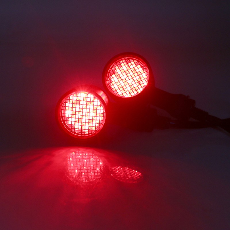 Cặp đèn LED xi nhan vỏ kim loại kiểu dáng cổ điển dành cho xa máy