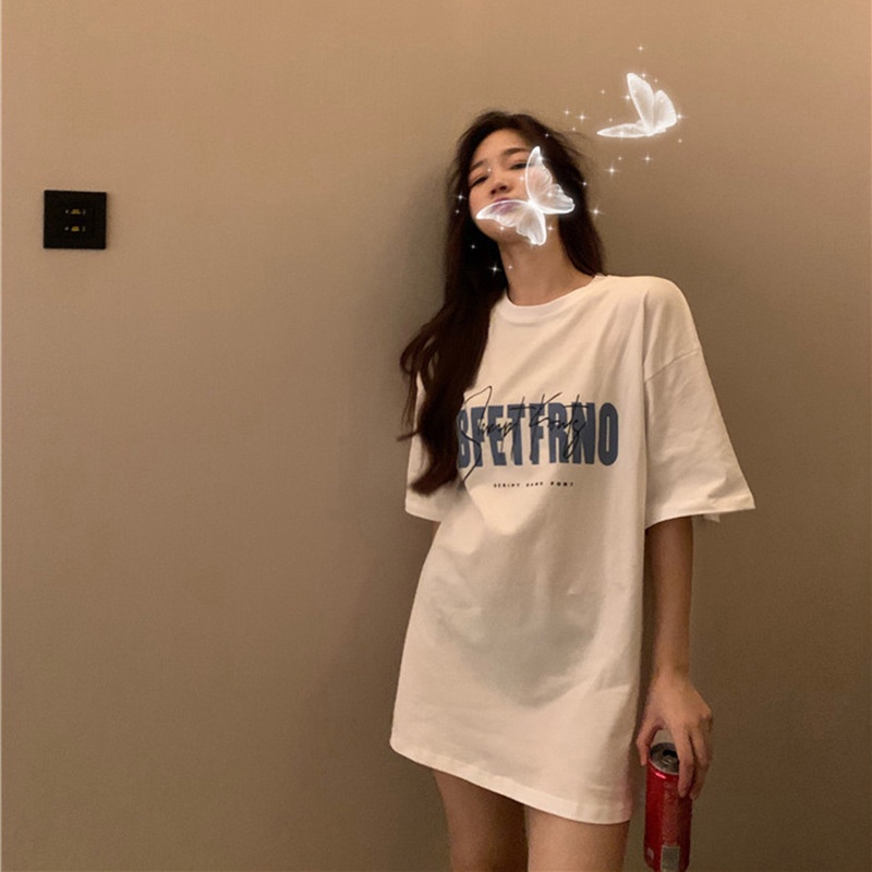 MS6641 Áo thun nam nữ in chữ, áo thun hè cotton mềm mát
