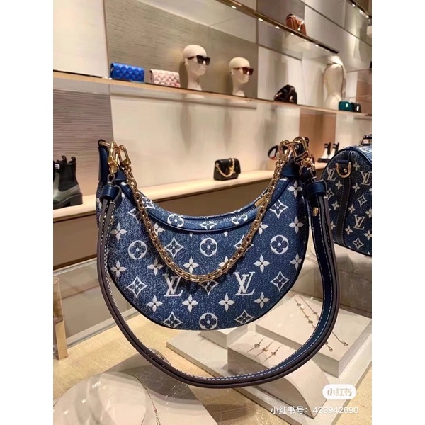 Túi đeo W266-20 dáng bầu hai màu nâu và jeans fullbox nguyên seal code quá là yêu