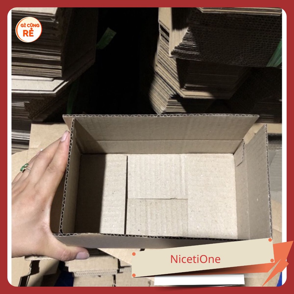 Hỏa tốc HBT_HN 20x12x4 Hộp carton đóng hàng giá xưởng - Combo 20 hộp