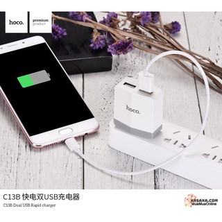 Củ sạc nhanh hoco c13b + iphone ipad 3.4a