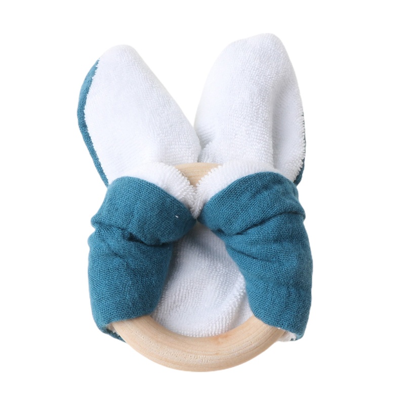 Set 3 Yếm Cotton Hình Tam Giác Có Núm Ti Giả Cho Bé Ngậm Mọc Răng