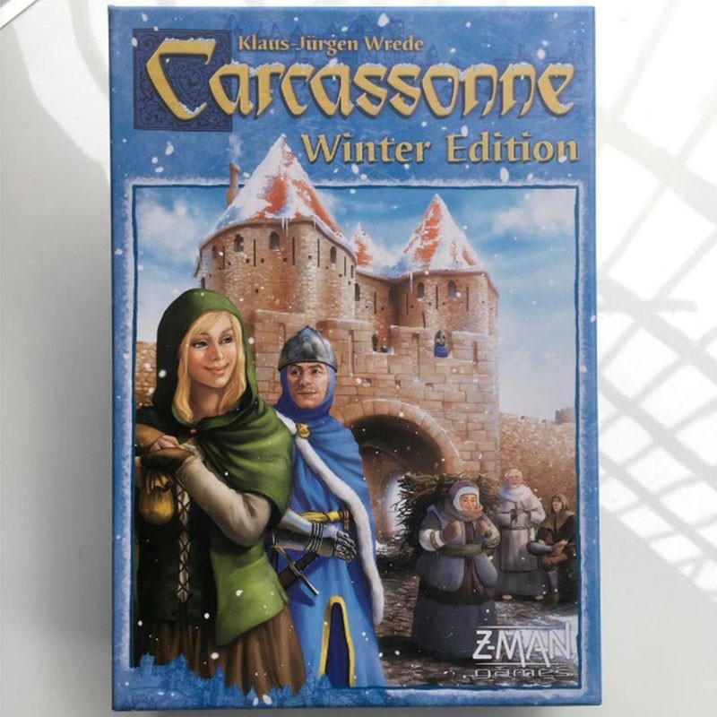 Carcassonne Winter Edition Trò chơi trên bàn cờ Board Game 2013 Core Base Family Card Game Party Fun Toys Chơi bài