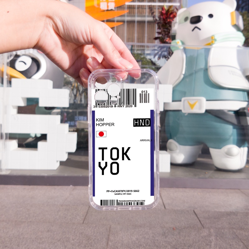 Ốp lưng iphone Ốp lưng iphoneỐp điện thoại TPU mềm trong hình thẻ máy bay SEOUL TOKYO MONTREAL thích hợp cho Iphone 11 Pro Max XR Xs Max 8 7 Plus